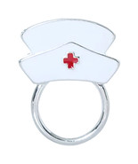 Magnetic Eyeglass Holder Clip White Nurse&#39;s Hat - $4.99