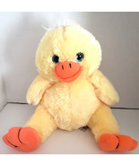 Bear Factory Yellow Duck Blue Sparkle Glitter Eyes Plush Stuffed Animal ... - £8.56 GBP