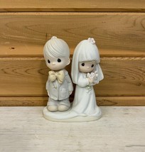 Precious Moments The Lord Bless and Keep You Porcelain Figurine 1979 Vintage - £16.20 GBP