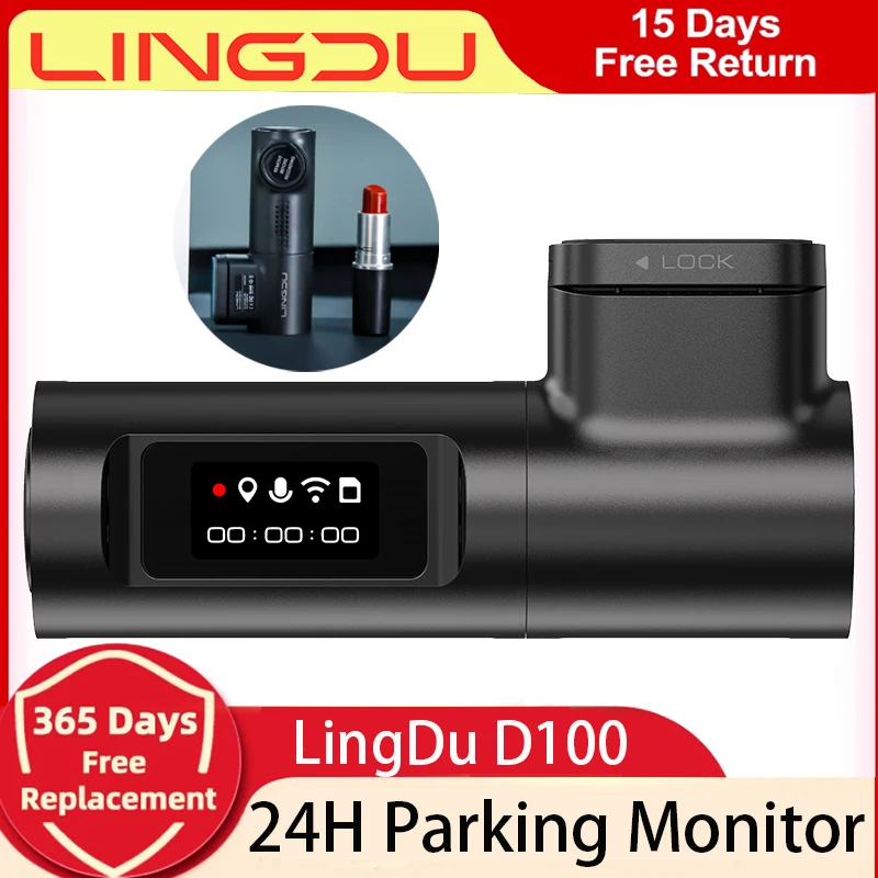 Lingdu D100 Dash Cam For Cars 2K Dash Cam With Gps WI-FI Night Vision Wdr - £54.36 GBP+