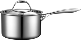 Cooks Standard Multi-Ply Clad Saucepan, 3-Quart, Silver - £60.32 GBP