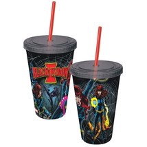 Marvel Comics Black Widow Retro Comic Art 16 oz Acrylic Travel Cup with ... - £12.13 GBP
