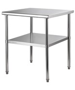 VEVOR Stainless Steel Prep Table, 30 x 30 x 36 Inch, 800lbs Load Capacit... - €238,57 EUR