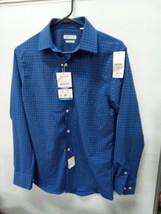 Haggar Classic Fit Smart Dress Shirt 14-14. 32-32, Blue Boox 091 Mh  A - $18.88
