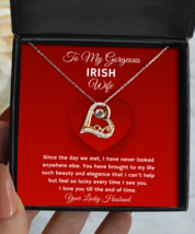 Necklace Present For Irish Wife - Jewelry Love Pendant Valentines Day Gifts  - £39.05 GBP