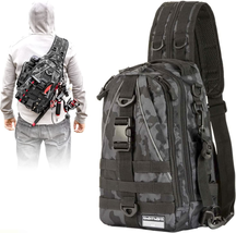 Fishing Backpack Tackle Sling Bag - Fishing Backpack with Rod Holder - T... - $40.11