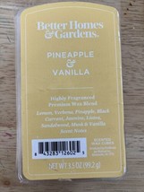 New Better Homes &amp; Gardens Pineapple &amp; Vanilla Wax Cube Melts 3.5 Oz - £8.30 GBP