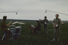 The Beatles Ringo On Drums John Paul George Filming in Field 24x18 Poster - £19.17 GBP