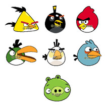 7 Sets ANGRYBIRD Cross Stitch Pattern Patterns - £12.49 GBP