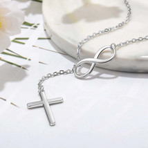 Infinity Cross Necklace - $65.42 CAD