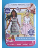 NEW Barbie Mix &amp; Match Fashions Magnetic Activity 4”x3” Tin Over 15 Magn... - £6.63 GBP