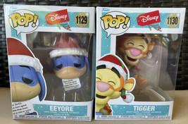 Funko POP Disney Holiday 2021 Eeyore with Santa Letter &amp; Tigger with Toys NIB - £45.07 GBP