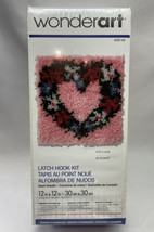 Wonderart Latch Hook kit 12&quot;×12&quot; Heart Wreath - £4.47 GBP