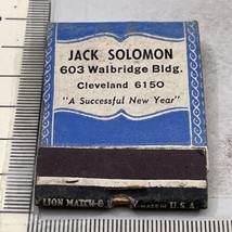 Rare Matchbook Jack Solomon Union Mutual Since 1848 Portland, Main gmg  Unstruck - $29.70