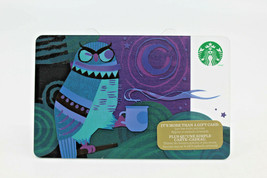 Starbucks Coffee 2014 Gift Card Night Owl Moon Mug Cup Purple Zero Balance Value - £10.10 GBP