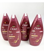 FOUR Dove Pro Age Body Wash Rich Nourishment for Mature Skin 450ml 15.22 oz - £46.90 GBP