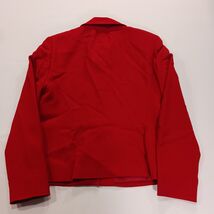 Jones New York Petite Women’s Red Button Up Blazer Jacket Closed Pockets Size 2P image 2