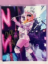 Gigi Dolin Sexy Lavender Booty Fishnet Signed Autograph 8x10 WWE TNA AEW... - $38.69