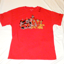 MENS DISNEY X AMERICAN EAGLE MICKEY MOUSE GANG RED T-SHIRT SIZE S - $18.71