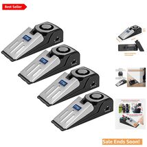 4-Pack Door Stop Alarm with 120dB Siren - Ultimate Travel Security Device - $40.54