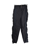 Breaker Pants Womens Parachute Ruched Size 5 Black 14263 6140 23x28.5 - $47.42 CAD