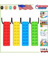 4-Pack Silicone Sensory Chew Necklace for Kids – Safe &amp; Durable Teething... - $420.73 MXN