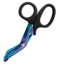 Prestige Medical 5.5&quot; Nurse Utility Scissor, Rainbow Finish/Black - £16.81 GBP