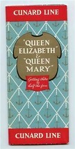 Queen Mary &amp; Queen Elizabeth Getting There is Half The Fun Brochure Post... - £37.26 GBP