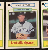 Vintage 1980&#39;s Louisville Slugger Graig Nettles Bat Glove Tag Card - Yan... - £14.69 GBP