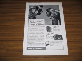 1938 Print Ad Bell &amp; Howell Filmo 8 &amp; Filmo 141 Movie Cameras Chicago,IL - $14.24