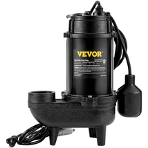 VEVOR 3/4 HP Submersible Sewage Pump, 5880 GPH Larger-Flow, Cast Iron Su... - £184.32 GBP