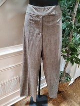 Rafaella Women&#39;s Brown Polyester Long Sleeve Jacket &amp; Pant 2 Piece Suit ... - $37.62