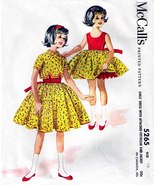 Girl&#39;s DRESS Vintage 1959 McCall&#39;s Pattern 5265 Size 10 - £9.57 GBP