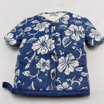 Island Heritage Hawaiian Shirt Oven Mitt Aloha Tiki Blue White Floral Vi... - $22.53