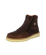 Mens Brown Work Boots Leather Non Slip Shock Absorbing Botas Hombre Trabajo - $88.88 CAD