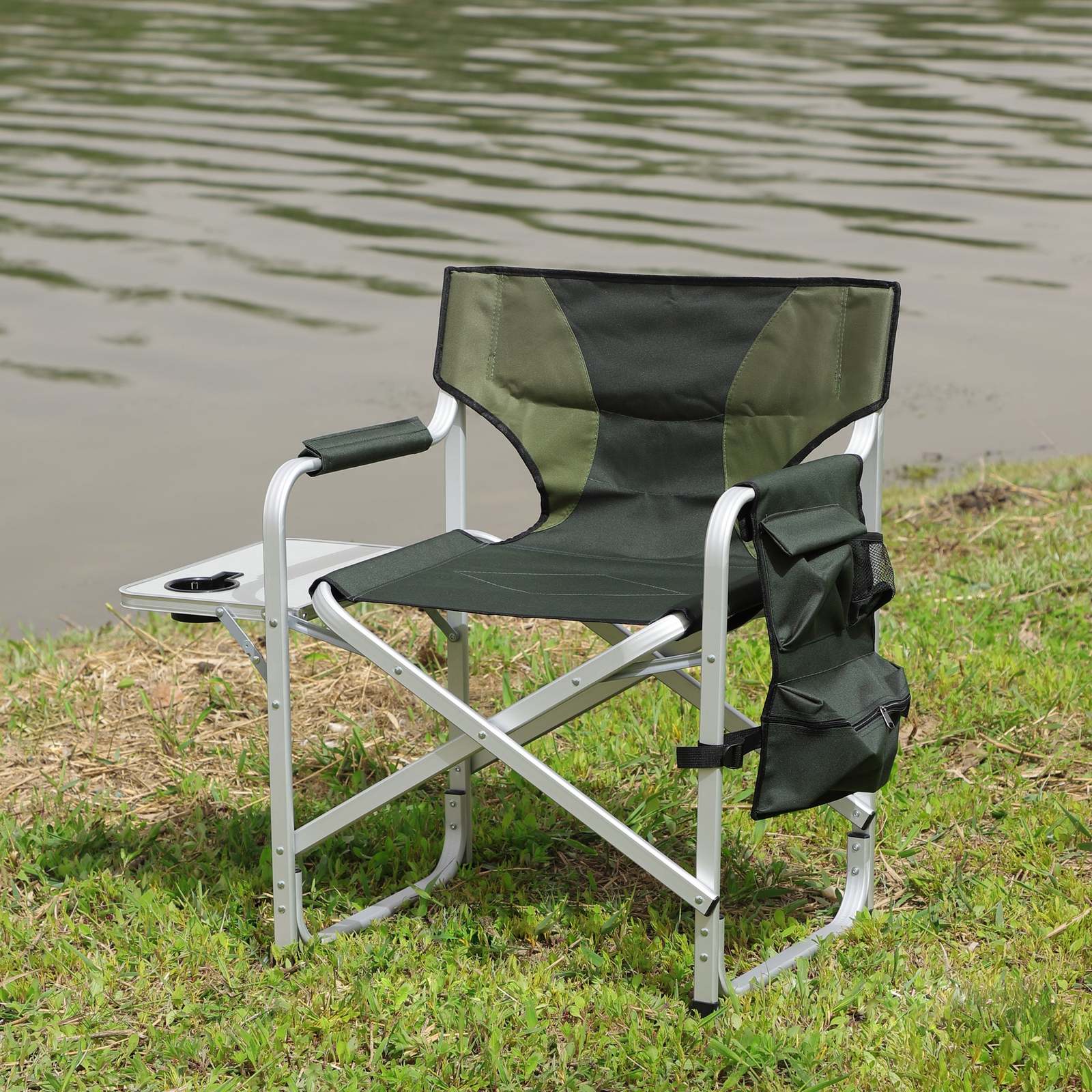 Folding Chair w/ Table &amp; Storage: Oversized &amp; Lightweight - $115.99