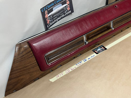 Oem 75 Cadillac Coupe Deville Right Side Upper Door Panel WOODGRAIN/DARK Red - £273.94 GBP