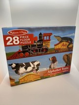 Melissa & Doug Alphabet Train Floor Jigsaw Puzzle - 28 Pieces - COMPLETE  - LN - £6.18 GBP