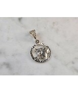 Womens Vintage Estate Sterling Silver Zodiac Taurus Pendant 1.2g E7692 - $48.31 CAD