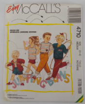 Mccalls Pattern #4710 Toddlers Cardigan Top Pants Sz 3-4 Overlock Stretch Uncut - £6.18 GBP