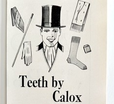 Teeth By Calox Dental Powder 1929 Advertisement Hygiene Top Hat DWCC18 - £23.44 GBP
