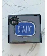 Rae Dunn &quot; Remedy &quot; Two-Compartment Pillbox Blue / Silver - $88.24 CAD