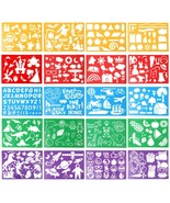 20 Pieces Drawing Stencil Set for Kids Over 250 Different Patterns Washa... - £23.29 GBP