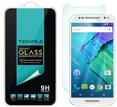 TechFilm Tempered Glass Screen Protector Saver for Motorola Moto X Pure Edition - £10.14 GBP