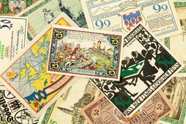 1920&#39;s Germany Notgeld (Emergency Money) 25pc - Bad Honnef, Dobeln, Grunberg - £77.77 GBP