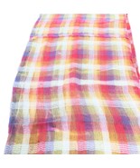 Christopher and Banks Pastel Plaid Scarf Pink Yellow Purple Lightweight ... - $19.14