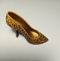 Just The Right Shoe Miniature Shoe Leopard Stiletto1998 Style 25017 Rain... - £7.98 GBP