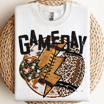 Grunge Football Game Day PNG, Leopard Football PNG, Football Lightning B... - $47.02 MXN