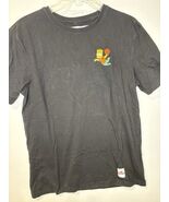 The Simpsons Active Black Tee T-Shirt Stretch Air Bart Basketball Mens M... - $369.26 MXN