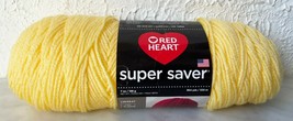 Red Heart Super Saver Medium Weight Acrylic Yarn - 1 Skein Lemon #0235 - £7.43 GBP